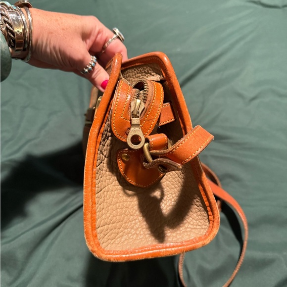 Dooney & Bourke Brown Leather Crossbody Bag - Picture 4 of 10